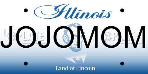 JOJOMOM Illinois License Plate