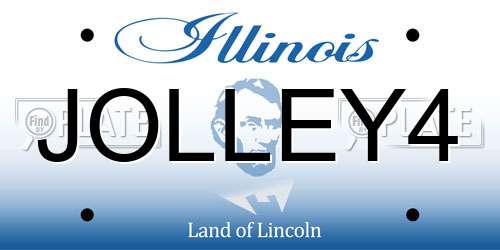 JOLLEY4 Illinois License Plate