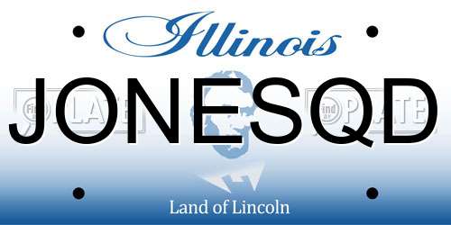 JONESQD Illinois License Plate