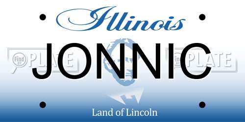 JONNIC Illinois License Plate