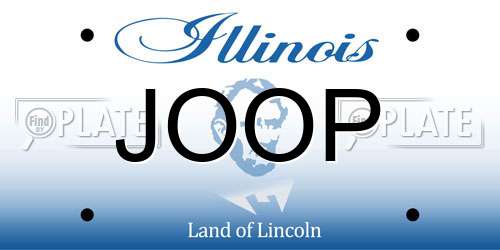 JOOP Illinois License Plate
