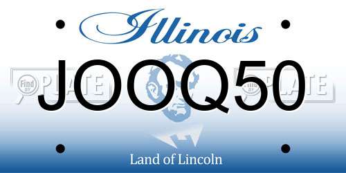 JOOQ50 Illinois License Plate