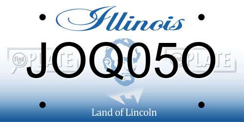 JOQ05O Illinois License Plate