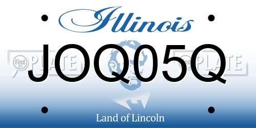 JOQ05Q Illinois License Plate
