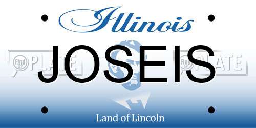 JOSEIS Illinois License Plate
