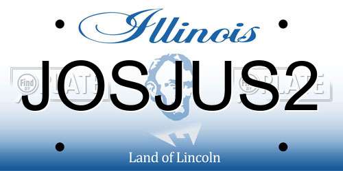 JOSJUS2 Illinois License Plate