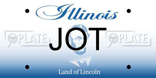 JOT Illinois License Plate