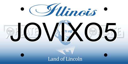 JOVIXO5 Illinois License Plate