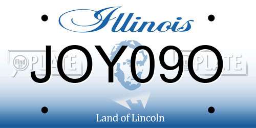 JOY09O Illinois License Plate