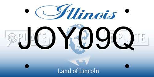 JOY09Q Illinois License Plate