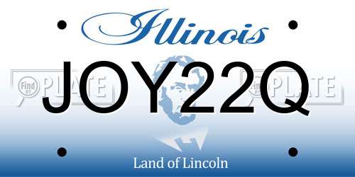 JOY22Q Illinois License Plate