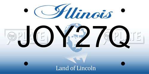 JOY27Q Illinois License Plate