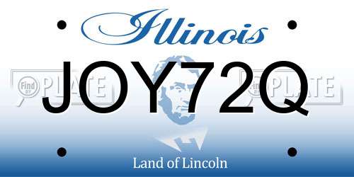 JOY72Q Illinois License Plate