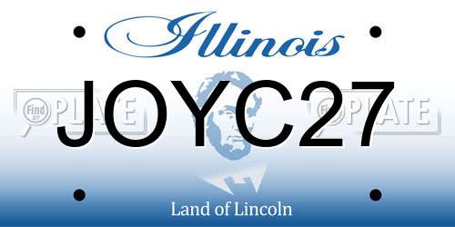 JOYC27 Illinois License Plate