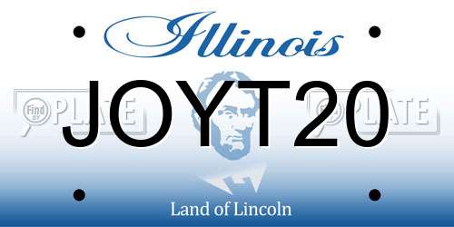 JOYT20 Illinois License Plate