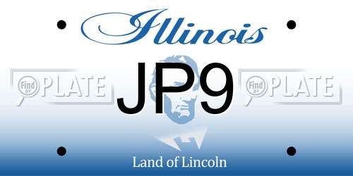 JP9 Illinois License Plate