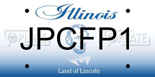 JPCFP1 Illinois License Plate