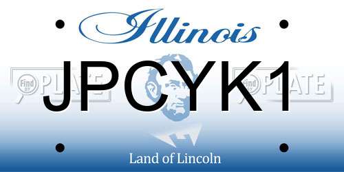 JPCYK1 Illinois License Plate