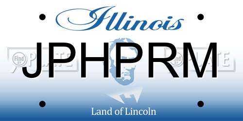 JPHPRM Illinois License Plate