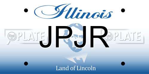 JPJR Illinois License Plate