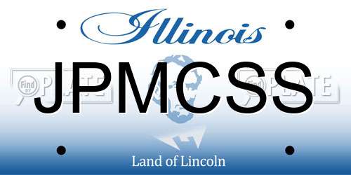 JPMCSS Illinois License Plate