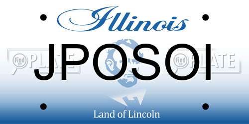 JPOSOI Illinois License Plate