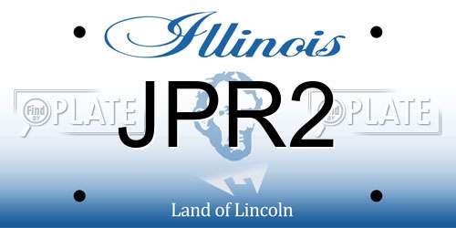 JPR2 Illinois License Plate