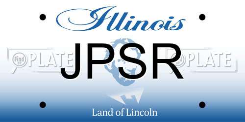 JPSR Illinois License Plate