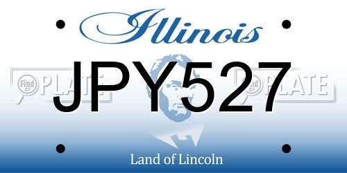 JPY527 Illinois License Plate