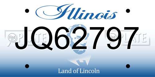 JQ62797 Illinois License Plate