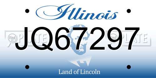 JQ67297 Illinois License Plate
