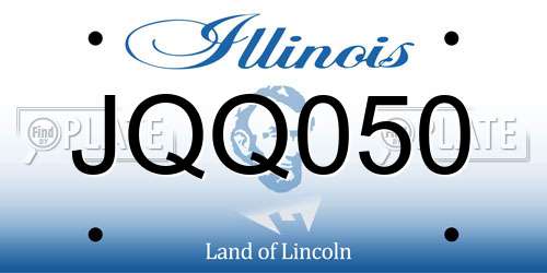 JQQ050 Illinois License Plate