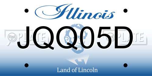 JQQ05D Illinois License Plate