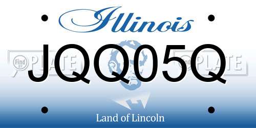 JQQ05Q Illinois License Plate