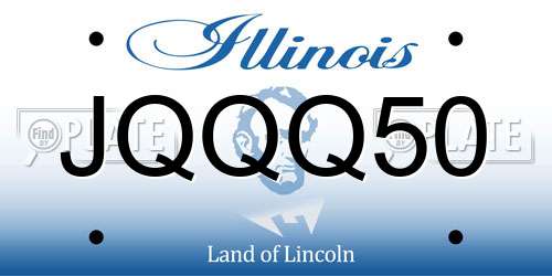 JQQQ50 Illinois License Plate