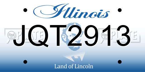 JQT2913 Illinois License Plate