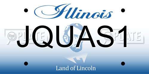 JQUAS1 Illinois License Plate
