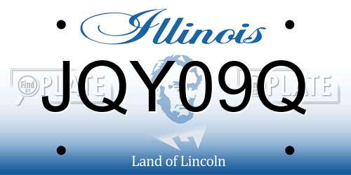 JQY09Q Illinois License Plate