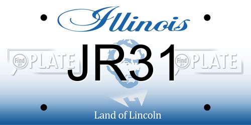 JR31 Illinois License Plate