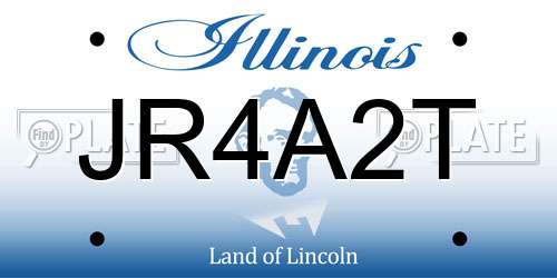 JR4A2T Illinois License Plate