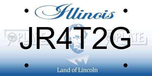 JR4T2G Illinois License Plate