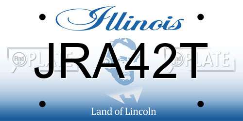 JRA42T Illinois License Plate