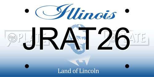 JRAT26 Illinois License Plate