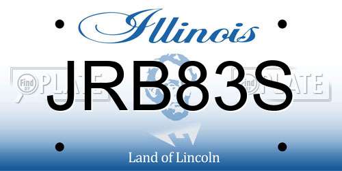 JRB83S Illinois License Plate