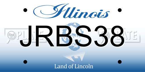 JRBS38 Illinois License Plate
