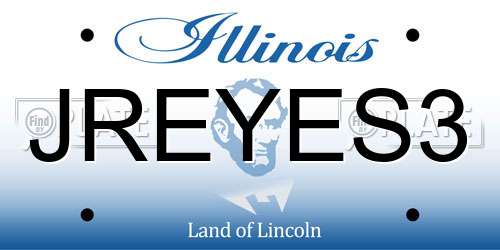 JREYES3 Illinois License Plate