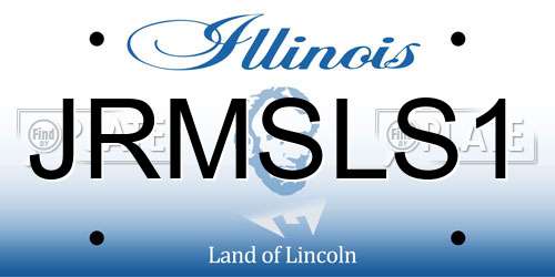 JRMSLS1 Illinois License Plate