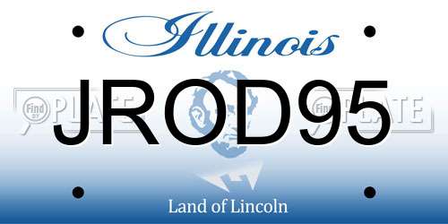 JROD95 Illinois License Plate