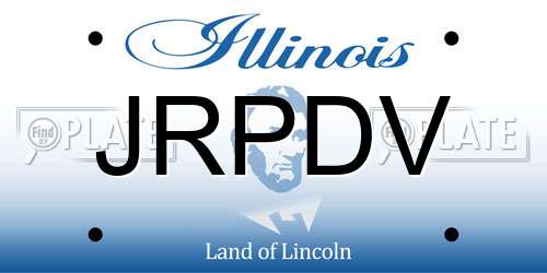 JRPDV Illinois License Plate