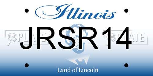 JRSR14 Illinois License Plate